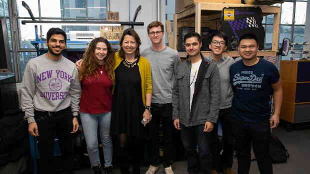 Group of Students with the Dean