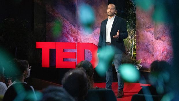 Miguel Modestino hosting a Ted Talk