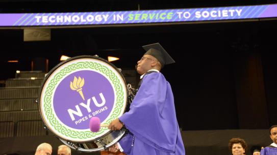 dummer at 2017 commencement