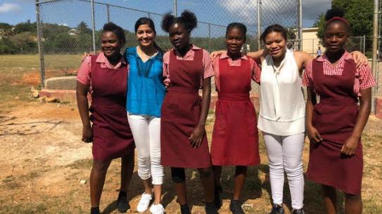 NYU students with Newell High School Students 